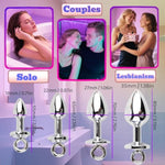 Anal Plug Metal Pull Ring, Vestibule Anal Device, Sex Tools, Sm Alternative Sex Toys Anal Expander, Large Pull Ring, Detachable Thread (1.8)