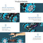 1:12 Rc Stunt Car, 2.4Ghz 4Wd Remote Control Gesture Sensor Toy Cars, Double Sided Rotating Off Road Vehicle 360° Flips With Lights Music, Toy Cars For Boys & Girls Birthday