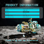 3D Wooden Space Station Model Kit for Adults DIY Assembly