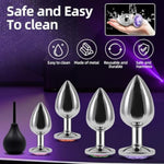 Anal Plug Beginner Set - 4 Pcs Jewel Butt Plugs Sex Toy Anal Training Kit, Adult Sex Toys & Games For Beginner Adult Unisex Women And Men Couple