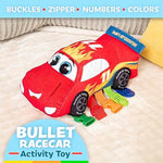 - Bullet Racecar - Develop Fine Motor Skills - Sensory Learning Activity Toys - Toddler Plane Travel Essential