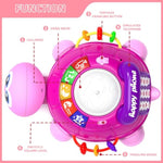 Baby Musical Turtle Crawling Girl Toys For 6-18 Months?Infant Early Learning Educational Toy?Baby Girl Gift Essentials For Newborn 7 8 9 11+ Months 1-2 Year Old(Pink)