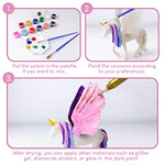 Unicorn Painting Kit for Girls with 18 Figurines, Glow in the Dark, and DIY Accessories