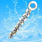 Crystal Glass Threaded Dildos With Realistic Penis Spiral G-Spot Anal Butt Plug,Crystal Screw Thread Silky Dildos Enlarge Anus Fairy Stick Anal Plug G-Spot Vagina Stimulator Training For Men Women
