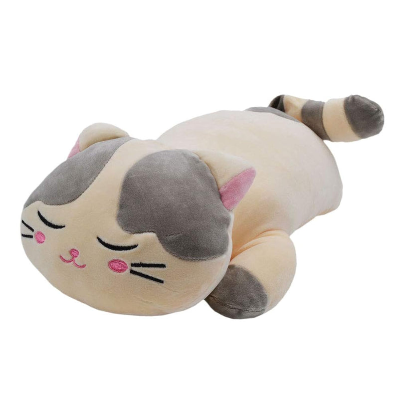 Very Soft Cat Big Hugging Pillow Plush Kitten Kitty Stuffed Animals Gray