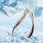 Metal Cock Ring Stainless Steel Cock Ring In 7 Sizes Penis Ring For Delay Ejaculation Lasting Erection Smooth Arc Pleasure Ring Erection Rings For Men (1.77 Inch)