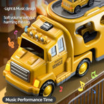 5 In 1 Construction Trucks Cars Toys For Toddlers 3-5, Boy Toddler Car Truck Toys With Light Sound, Includes Crane, Mixer, Bulldozer & Excavator, Birthday Gifts Toys For 2 3 4 5 Year Old