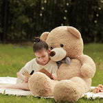 47 Inch Giant Teddy Bear Stuffed Animal Brown Big Plush Teddy Bear Valentine'S Gift For Girlfriend Soft Stuffed Bear Animals For Christmas,Birthday,Mother'S Day
