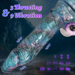 Big Monster Dildo Anal Dildo, 9.2" Thrusting Vibrator Dragon Fantasy Dildo G Spot Stimulation Sex Toys With 3 Thrusting & 9 Vibration, Realistic Dildos Remote Control Adult Toy For Women