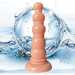 6.5 Inch 5 Beads Anal Beads Anal Dildo With Strong Suction Cup Sex Toy,Soft Anal Trainer Dildo,Anus Dilator Masturbator Adult Sex Toys With Strong Suction Cup For Hands-Free Play(Flesh)