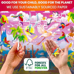 100 Piece Puzzles For Kids Ages 4-6 – 4 Puzzles For Kids Ages 6-8 – Search And Find Ocean And Forest Animals Kid Activities For 8-10 Yo – Toddler Learning Toy Game Gift For Boys And Girls 5-8