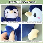 Long Penguin Plush, Soft Penguin Hugging Pillow Cuddly Stuffed Toy Body Pillow, Birthday Gift For Boys Girls (Navy Blue, 60Cm/23.62In)