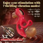 Vibrating Cock Ring Rose Couple Sex Toys With Clitoral Stimulator, 3 In 1 Silicone Penis Rings Remote Control Male Sex Toy, 7 Vibrations Adult Rose Sex Toys G Spot Vibrator For Couples Men