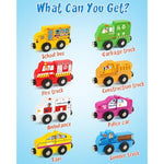 Wooden Magnetic Trains Cars - 8 Piece Educational And Skill-Building Wooden Toy For Boys And Girls Toys Train, Montessori Fine Motor Skills For Toddlers And Kids Ages 3+