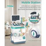 Doctor Kit For Kids, Pretend Medical Station Set For Boys & Girls,Pretend Medical Kit Toy, Mobile Cart With Sound And Light Functions, Kids Doctor Kit For Toddlers 3-5 Birthday Gift
