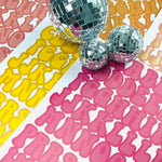 285 Pcs Groovy Alphabet Stickers, 5 Sheets Retro Self-Adhesive Letter Decals