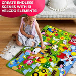 Farm Felt Board For Toddlers 61 Pcs - Double-Thick Felt Board Story Set With Large 39?27,7 In. Durable Wall Activity Panel - Ideal For Storytelling Indoor Toddler Activities And Classroom