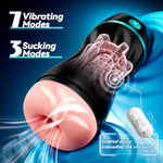 Automatic Sucking Male Masturbators - Upgraded 7 Vibration & Suction Hands Free Male Stroker With 3D Realistic Textured, Blowjob Toy Mens Masturbators Adult Male Sex Toys For Men (Z-Flash)