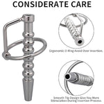 Urethral Plug, Hollow Urethral Sounds With Penis Rings Urethral Dilator Penis Plug Prostate Stimulation Masturbator Sex Toy For Men, 2.87 Inch