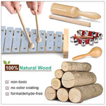 Toddler Musical Instruments International Natural Wooden Music Set For Toddlers And Kids - Eco Friendly Preschool Educational Musical Toys With Storage Bag