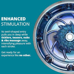 Adam And Eve Adam'S Trainer By Fleshlight, Intensity Chambers To Enhance Stimulation, Male Masturbator Sex Toy, Electric Pocket Pussy Autoblow, Valentine'S Day Gift For Him, 8.5 Inch, Clear