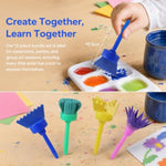 12 Pack Kids Sponge Paint Brushes EVA Pattern Foam Art Tools for Painting Kits