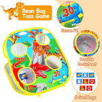 3 In 1 Bean Bag Toss Game For Kids, Toddler Toys For 2 3 4 5 Year Old Boys Girls Christmas Birthday Gifts, Dinosaur Cornhole Party Carnival Games Backyard Outdoor Outside Toys Ages 1-3 2-4 4-8 Easter