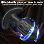 Anal Sex Toy Vibrator, 4Pcs Vibrating Anal Butt Plug Training Kit, Remote Control 10 Vibration Modes Adult Anal Sex Toys Vibrators With Flared Base Prostate Sex Toys For Beginner Advanced User- Black