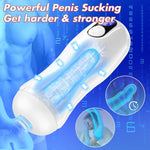 Automatic Sucking Vibrating Male Masturbator - Upgraded Pocket Pussy Stroker With Lcd Display & 3D Textures, 5 Blowjob Suction & 9 Vibration & Heating Modes, Adult Sex Toys For Men Ultimate Pleasure
