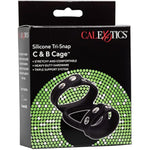 Silicone Tri Snap C & B Cage, Black