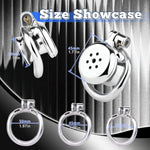 Inverted Chastity Cage With Invisible Lock Negative Cock Cage With Urine Tray And 7 Ventilation Holes Sex Toys Male Chasity Device To Restrain Man'S Penis Steel Bondage Gear (1.96In,Belt)