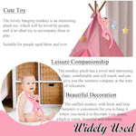 2Pcs Hanging Monkey Stuffed Animals Plush Cute Pink Monkey Toy For Kids, 27.6"