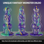 8.86" Monster Dildo Fantasy Anal Sex Toy,Silicone Realistic Dog Knot Penis Dragon Animal G Spot Stimulator Suction Cup,Big Thick Horse Cock Butt Plug Prostate Massager Female Masturbator For Women Men