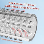 Reversible Male Masturbator Sex Toys For Men - Pocket Pussy Stroker Penis Glans Training Male Masturbation Tool With 3D Texture Tunnel Ultra-Long Tentacles, Open-Ended Penis Sleeve Blowjob Adult Toys
