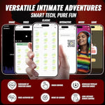 Realistic Thrusting Dildo Licking Vibrator - 8.7 Inch Vibrating Dildos With 3 Vibration 5 Thrusting And Heating Licking Modes For Anal Clit G-Spot Stimulation, Remote Control Adult Sex Toys For Women