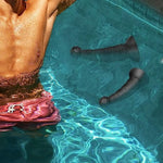 Small Anal Plug Butt Plug Particles Thread Anal Beads Anus Dilator Prostate Massager G-Spot Stimulation With Suction Cup Adult Anal Sex Toys For Men Women Beginners (S)