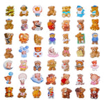 100 Pack Bear Stickers, Bear Party Favors, Birthday Decorations