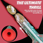 9.5 Inches ?Audrey Ii? Ovipositor Dildo With Medium Soft Platinum Suction Cup, Unique Design Hands-Free Play Sex Adult Toy With Egg Models And Booster