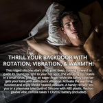 Derek Warming And Rotating Prostate Vibe Rechargeable Anal Vibrator With Rotating Shaft And Heated Function 9 Vibration Modes Waterproof Silicone Remote Control For Hands Free Play