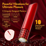 - Blush Oh My Gem - Desire 5 Inch Clitoral Bullet Vibrator - 10 Rumbotech Vibration Modes - Ipx7 Waterproof & Usb Rechargeable - Pocket-Sized, Travel-Friendly - Adult Sex Toy - Red