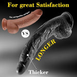 12 Inch Huge Long Big Black Dildo?Large Realistic Anal Dildos Bbc Dildo With Strong Suction Cup For G Spot Stimulator,Thick Dildos Lifelike Fake Penis Sex Toys For Men Women Couple