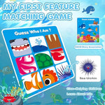 Magnetic Feature Matching Game For Kids Ages 2-4, Friuts Animals Learning Game For Toddlers, Educational Toy Activities For Boy And Girl