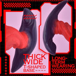 Anal Plug Butt Plug With Safe T-Shaped Base Mixed-Color Silicone Monster Dilator Prostate Massager Sex Toy For Women Men Masturbation (S)