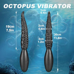 11.8" Silicone Monster Tentacle Vibrating Slim Anal Dildo Beginner, 7.5" Realistic G-Spot Octopus Thin Dildo Vibrator With 10 Modes,Dragon Prostate Dildos Vaginal Anal Plug Sex Toy For Women Men Gay