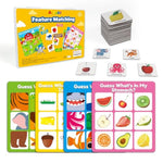 Magnetic Feature Matching Game For Kids Ages 2-4, Friuts Animals Learning Game For Toddlers, Educational Toy Activities For Boy And Girl
