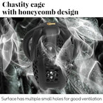 3D Printed Cock Cage With 4 Curved Snap Rings Small Honeycomb Chastity Devices For Men Sm Fetish Extreme Bondage Sex Toys For Men Trainer (Pink,Arc-Small)