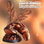 9.44Inch Huge Realistic Dildo Dragon Silicone Thick Dildos For Hands-Free Play,Sex Toys For Men/Women/Couples/Gay,Flexible Cock For G-Spot Anal Prostate Stimulation,Bronze