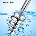 Stainless Steel Anal Training Sets, Anal Hook With 3 Interchangeable Balls, Polished Metal Anal Ball Plug With O Ring For Beginners To Advanced Users