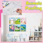 12 Sets Animal Paint Party Kits with Canvas, Easel, Paints, Brushes & Aprons
