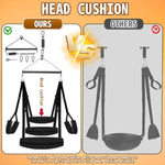 Enhanced Sex Swing Bdsm Bondage Sex Toys - Spinning Indoor Ceiling Swing With Triangular Suspension Device & Widened Neck Lumbar Hip Pads, Sex Swings With Adjustable Sling Adult Sex Toy